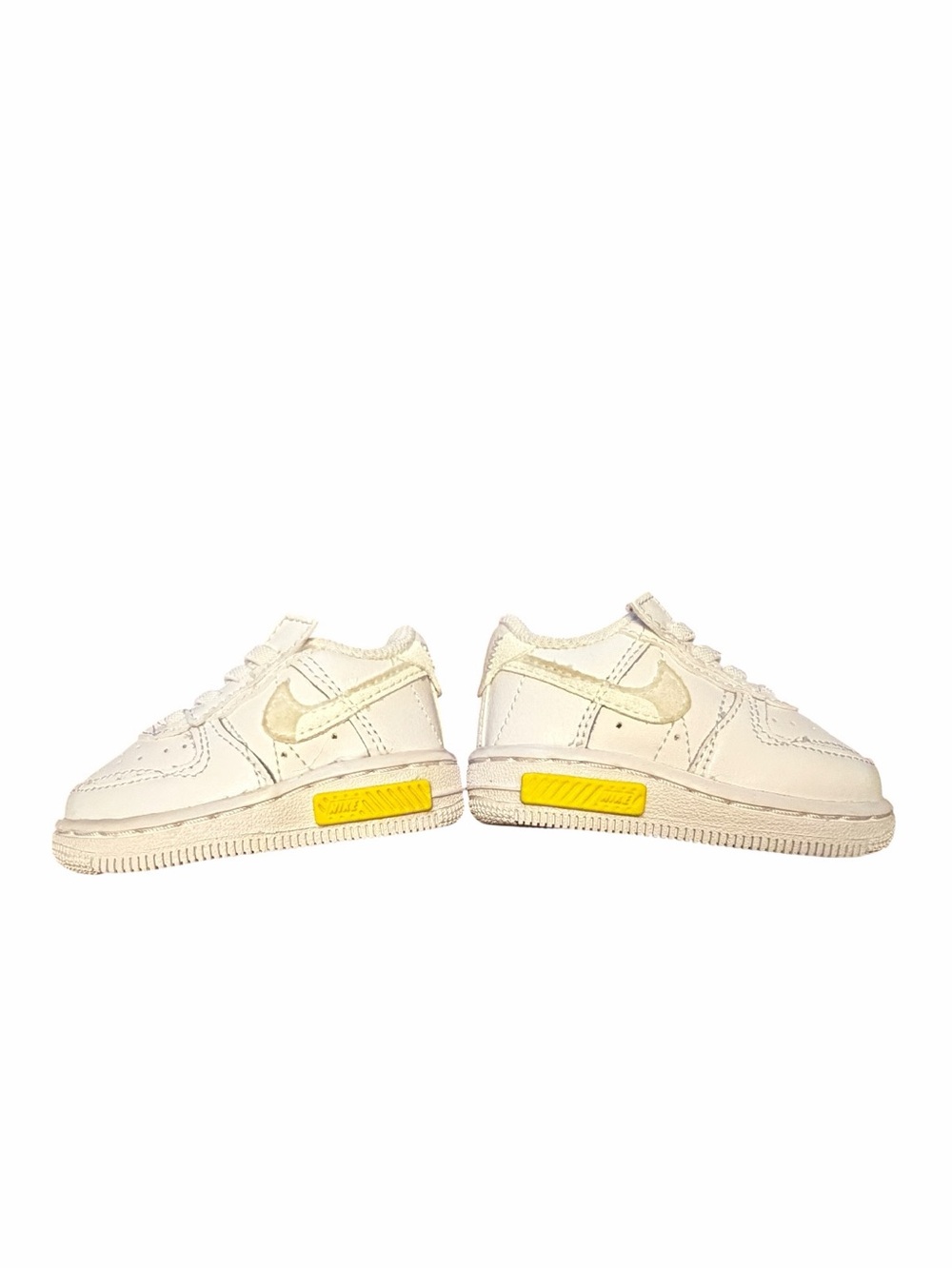 Nike Air Force 1’s Fontanka (TD) White Opti Yellow Infant Shoes Size 2C - Picture 7 of 9